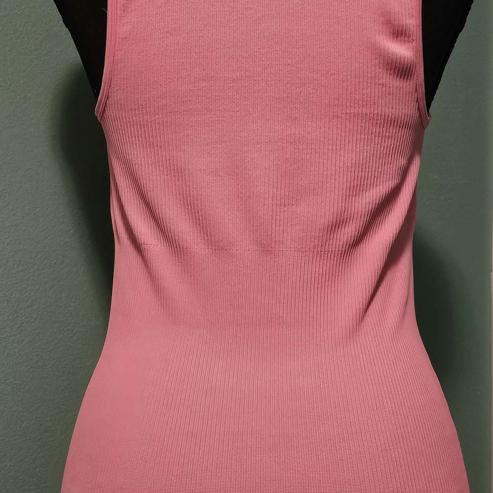 Pink Ribbed Bodysuit - Picture 2 of 6